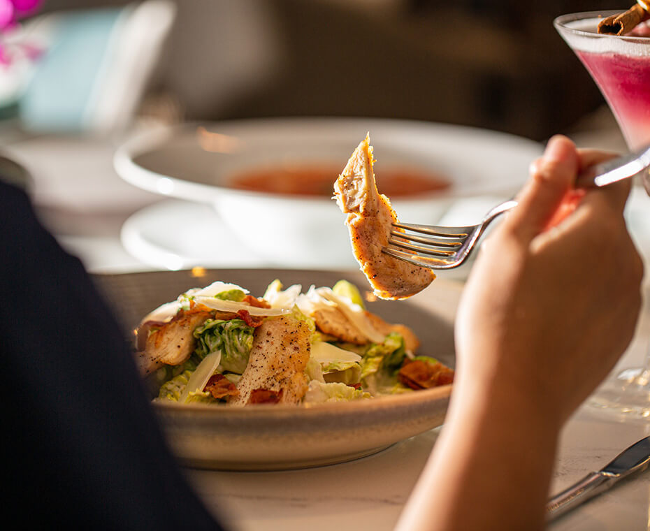 fork with food